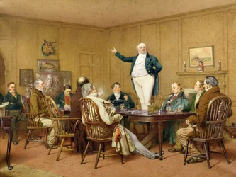 El Sr. Pickwick se dirige al club, 1890